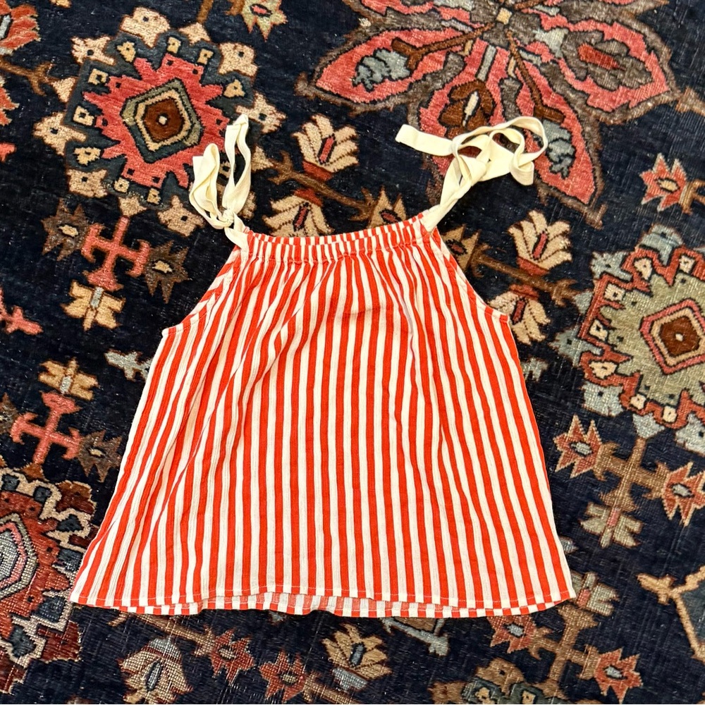 Bonpoint Striped Camisole in Red and White